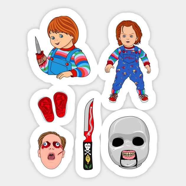 Chucky | Childs Play Sticker Set Sticker by Jakmalone